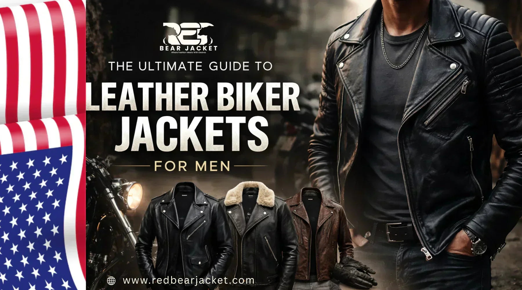 Men s Leather Biker Jackets Red Bear Jacket men-s-leather-biker-jackets-red-bear-jacket