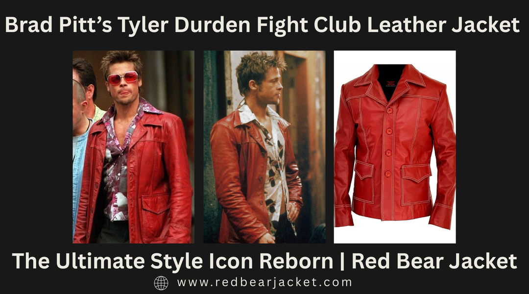 Brad Pitt’s Tyler Durden Fight Club Leather Jacket 