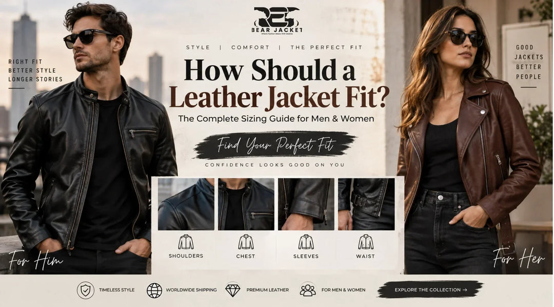 How Should a Leather Jacket Fit? The Complete Sizing Guide for Men & Women