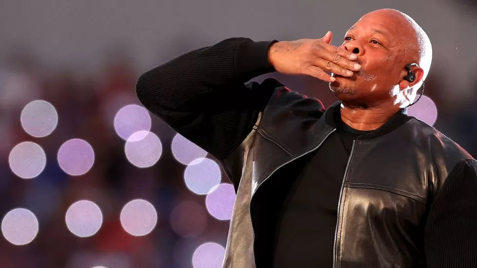 Men's Leather Jacket-Celebrity Jacket-Rapper Super Bowl 2022 Dr. Dre Leather Jacket