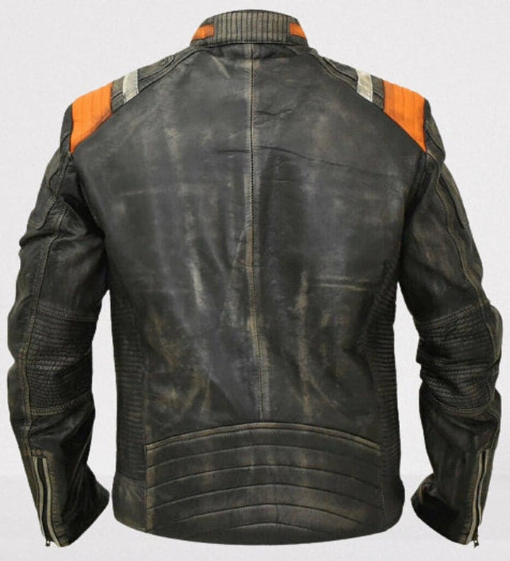 Retro 3 Men’s Cafe Racer Vintage Motorcycle Distressed Real Leather Jacket | Motorcycle Jacket | Mens Handmade Leather Jacket | Gift For Him
