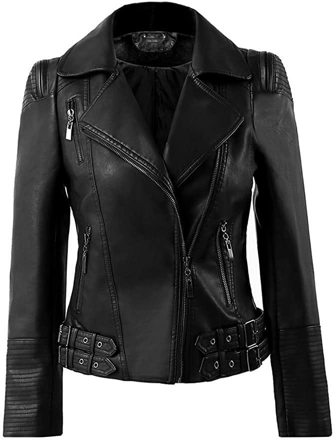 Women's Black Leather Jacket