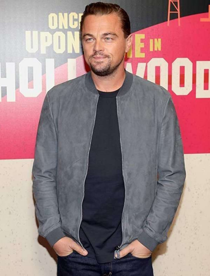 Once Upon a Time In Hollywood Leonardo DiCaprio Bomber Leather Jacket