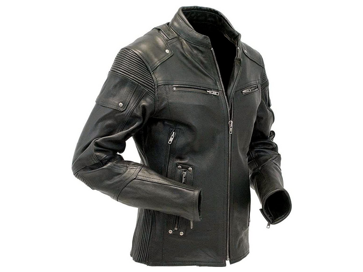 Men's Motorcycle Leather Jacket-Men's Biker Leather Jacket-Men Handmade Real Sheepskin Leather Jacket-Men Leather Jacket-Gift For Him