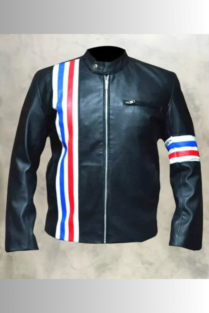 USA Flag Leather Jacket