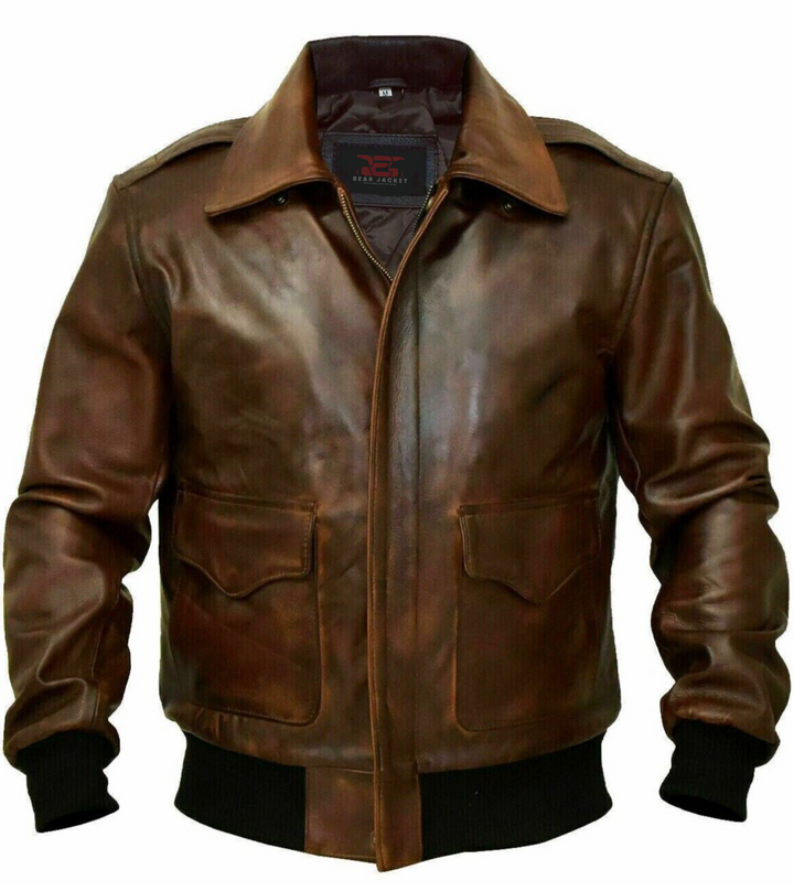 aviator jacket leather man