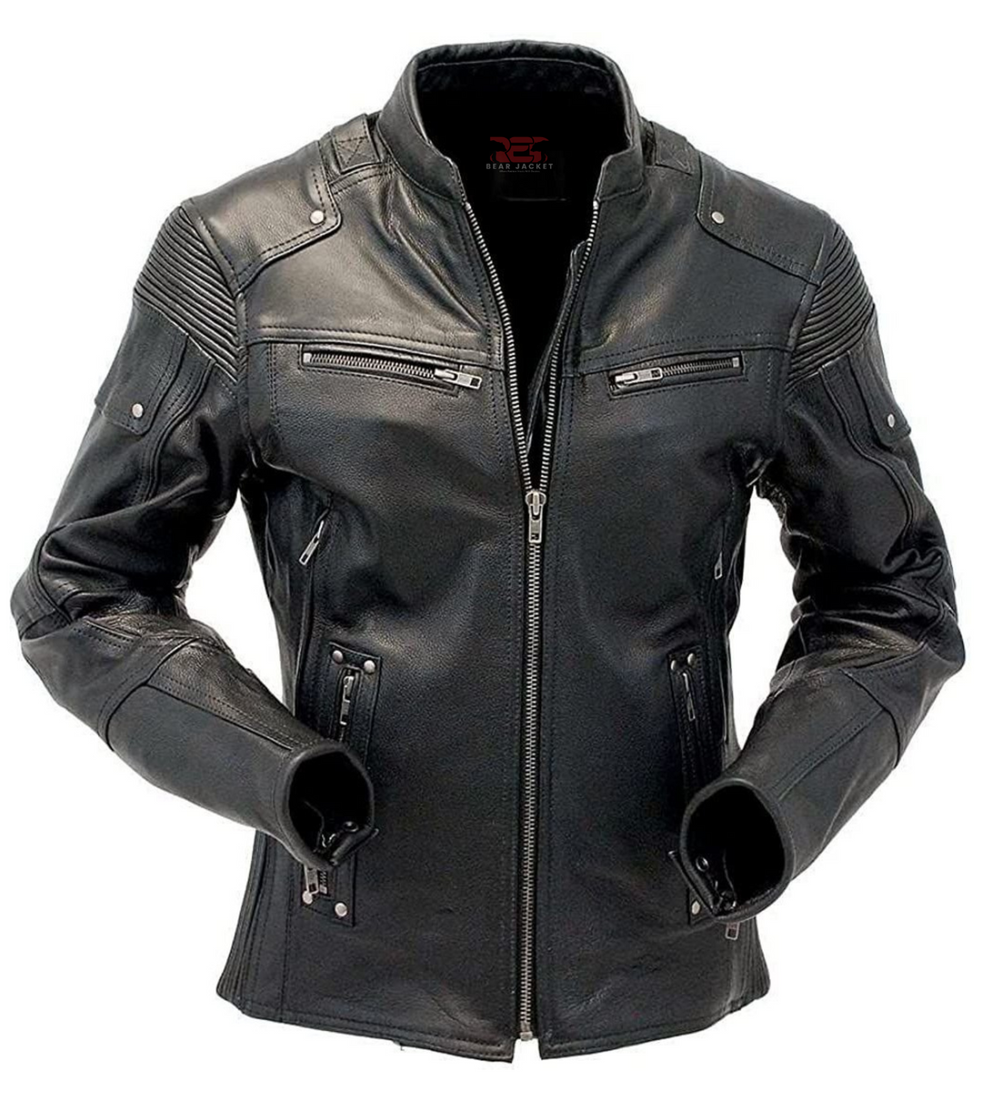 leather jacket men