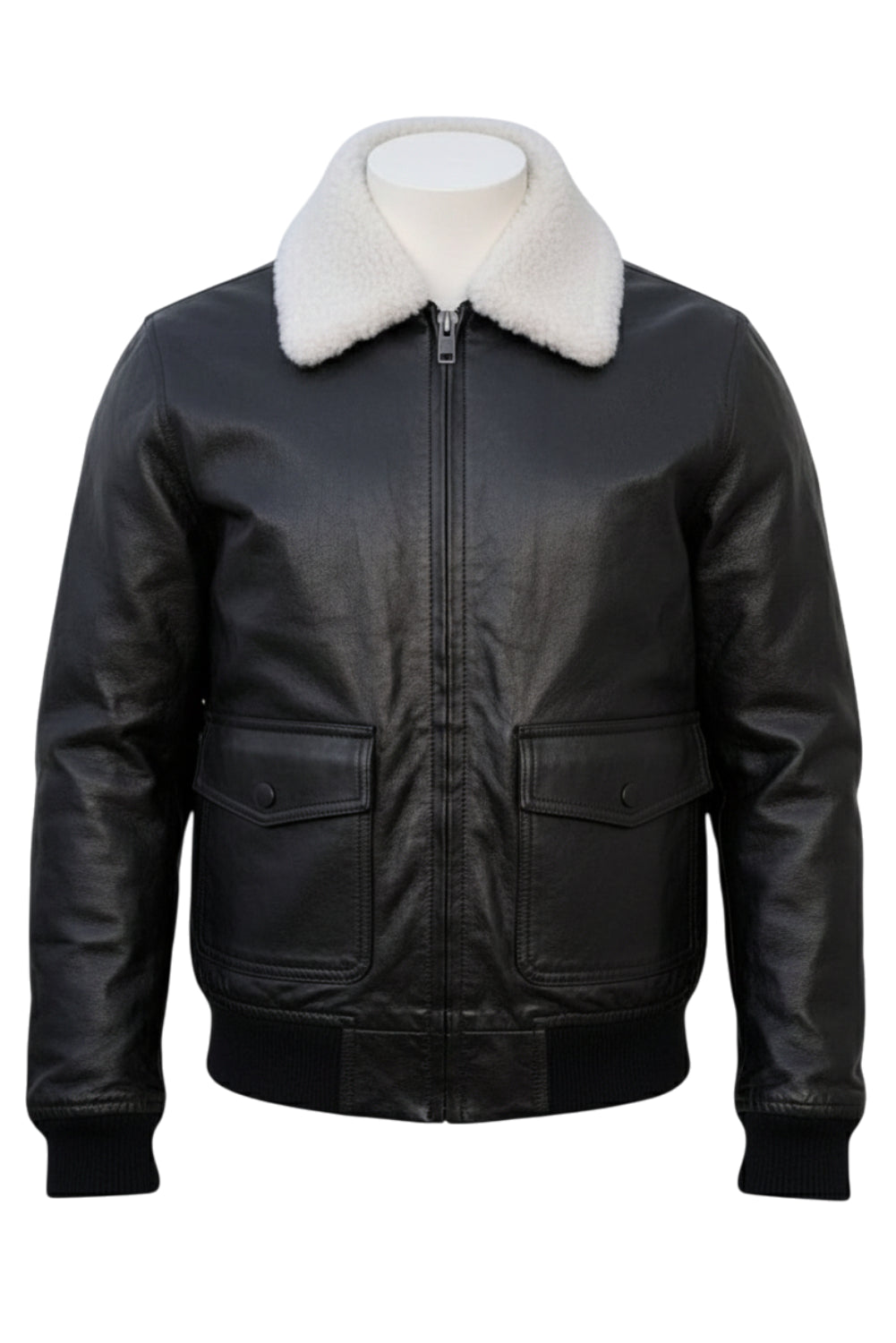 black bomber jacket