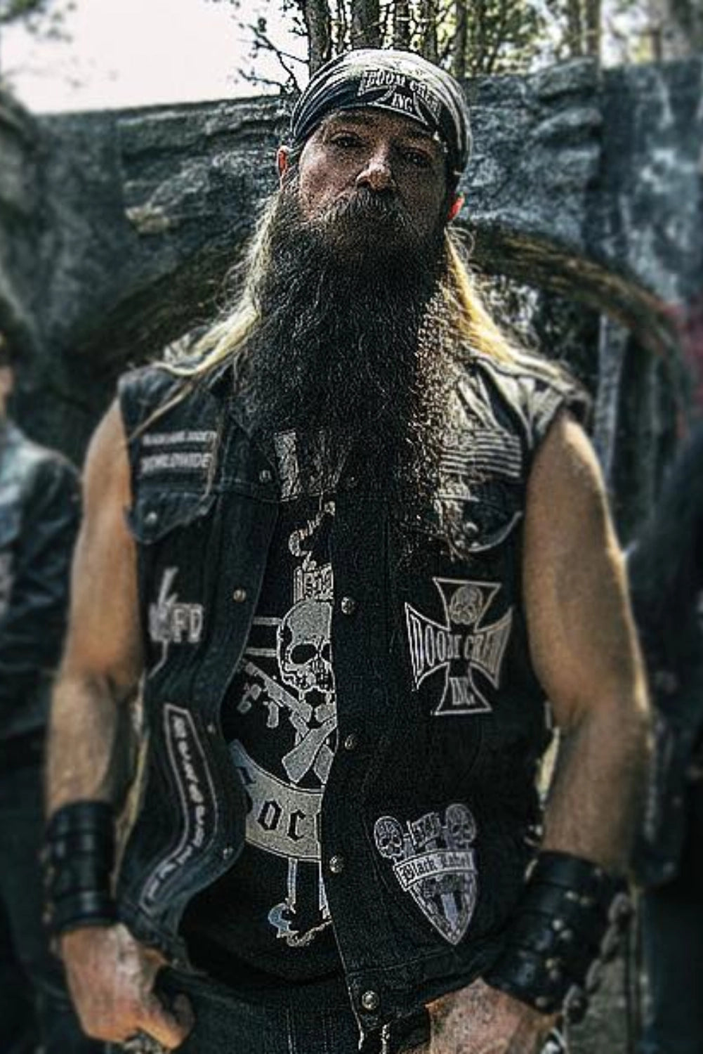 Men's Black Label Society Biker Leather Vest – Red Bear Jacket Men's Black Label Society Biker Leather Vest – Red Bear Jacket
