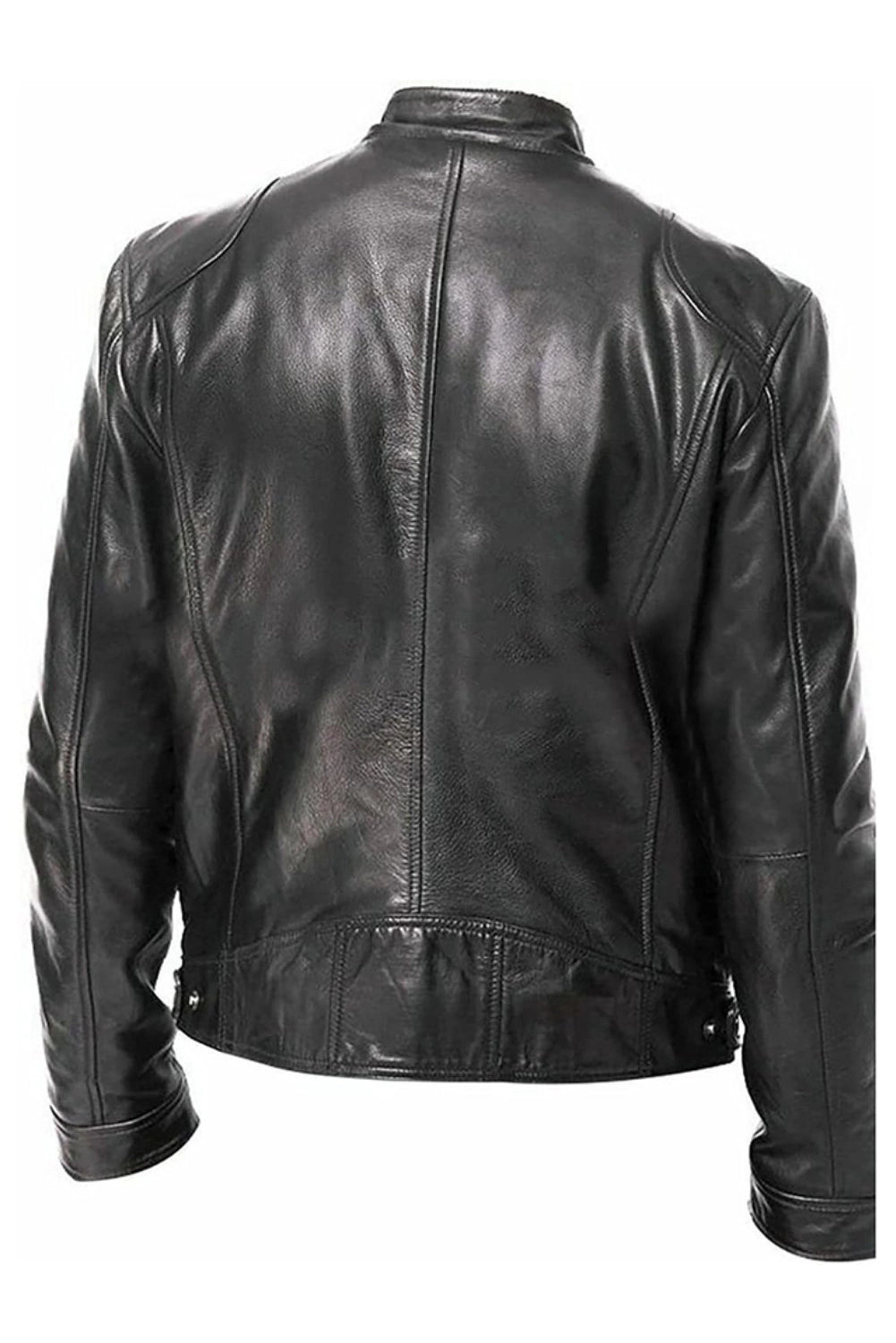black leather jacket men