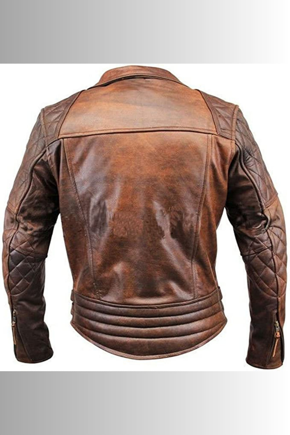 brown leather jacket men