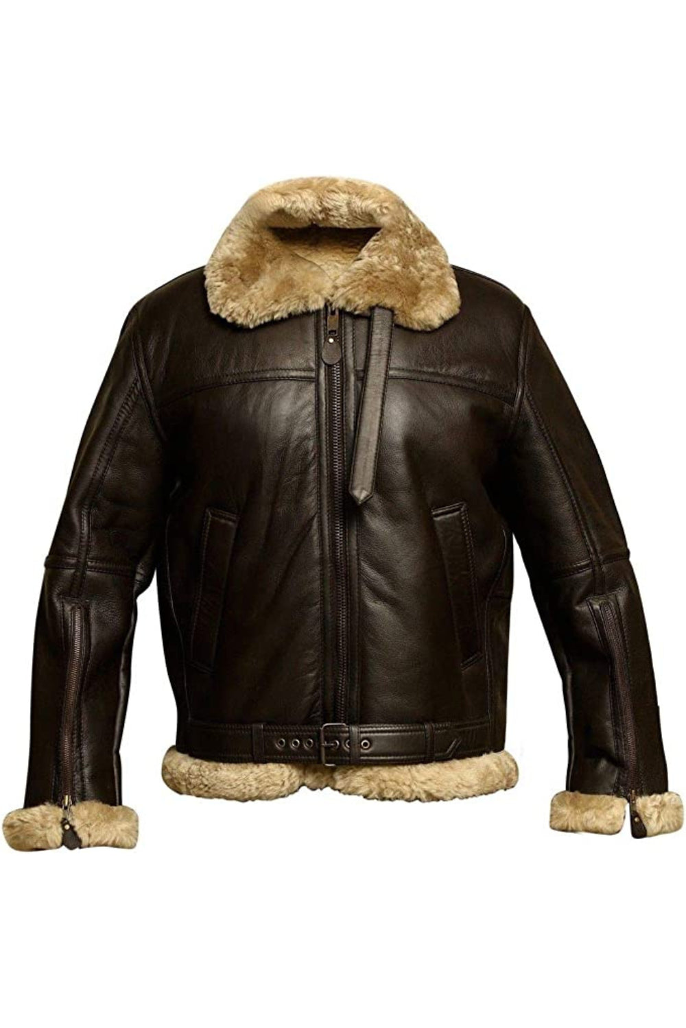 brown shearling jacket