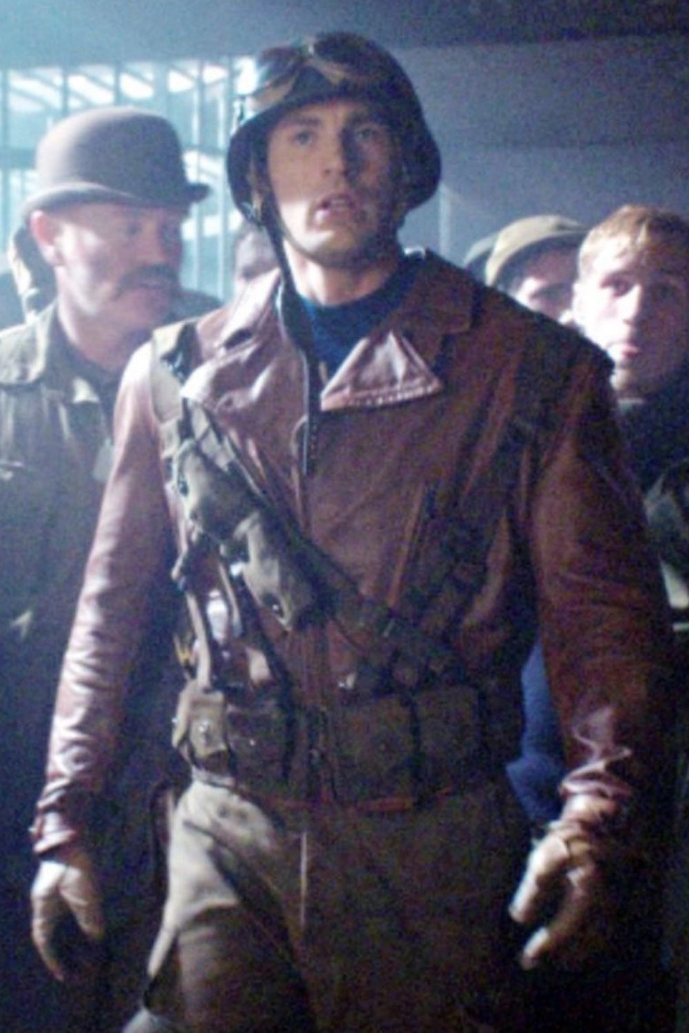 chris evans leather jacket