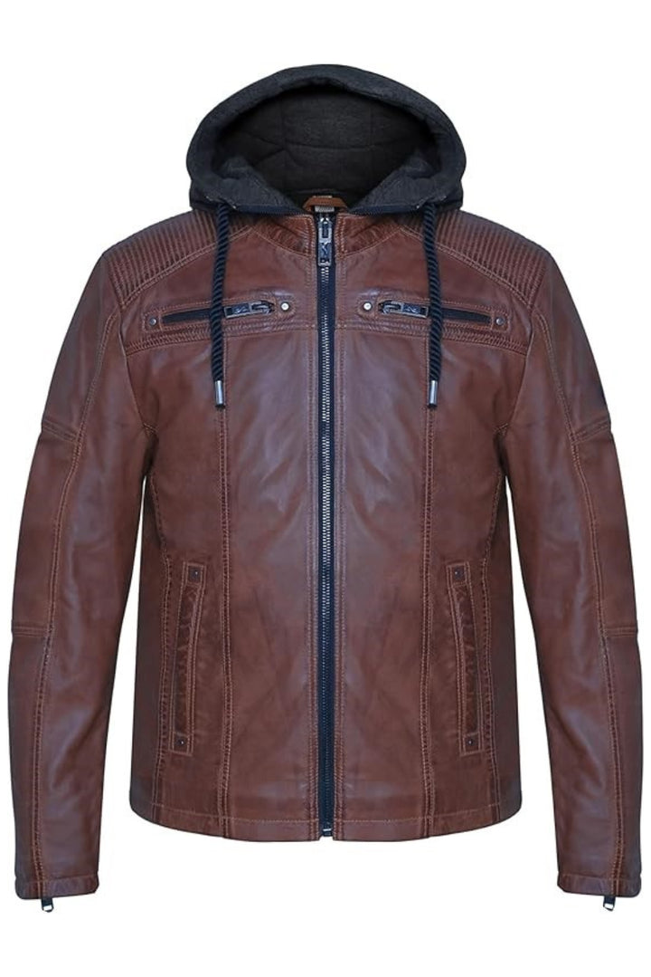 cognac leather jacket