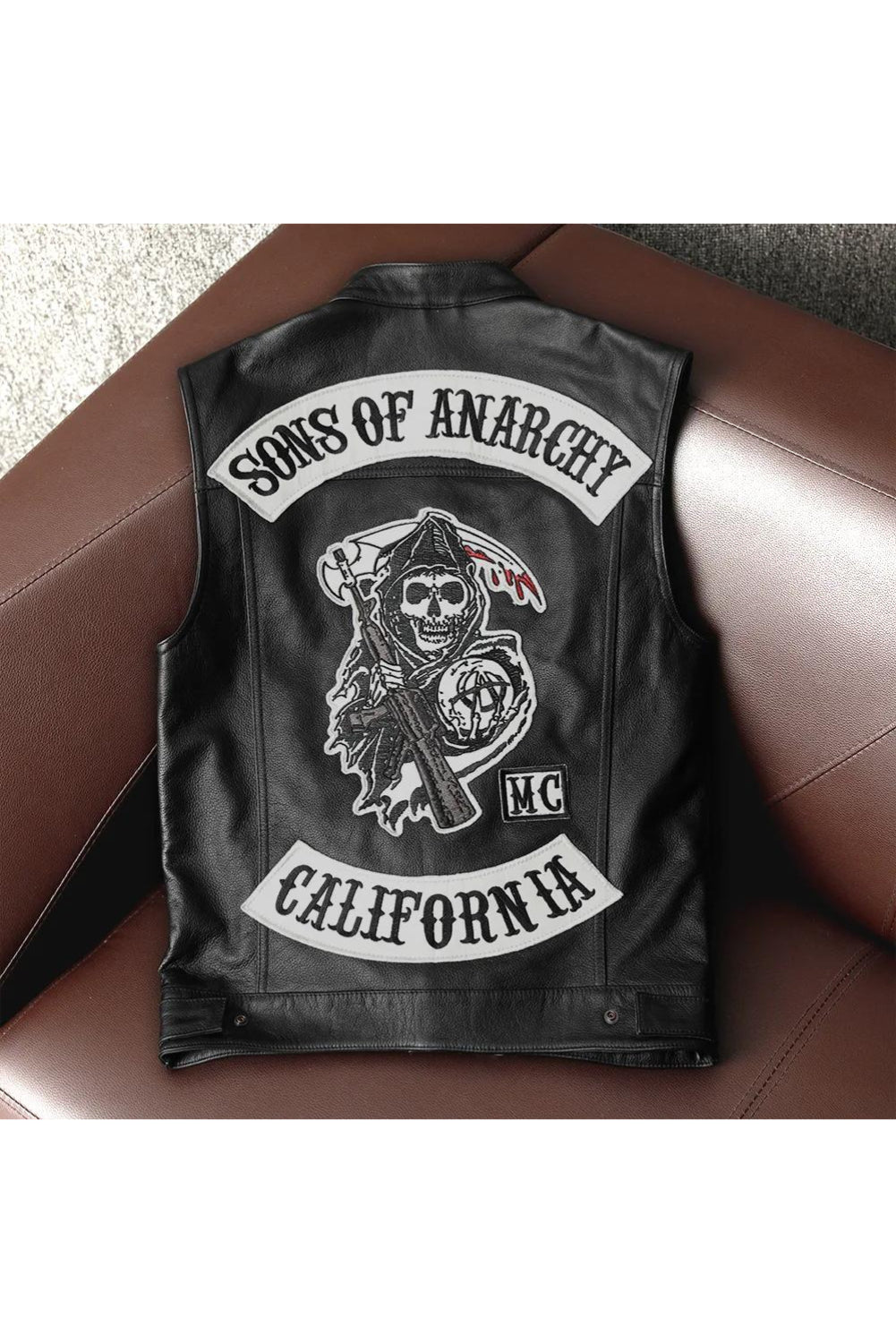 SUNS of ANARCHY 革 ベスト of Sons Vest Vest, SOA ベストの通販