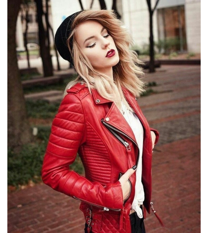 ladies biker jacket