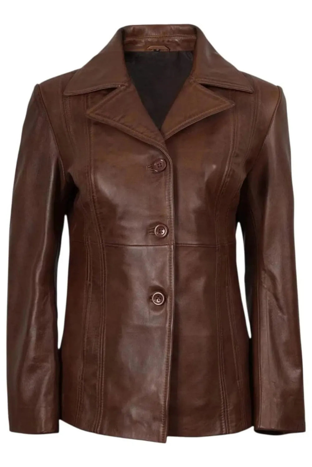 leather blazer for women
