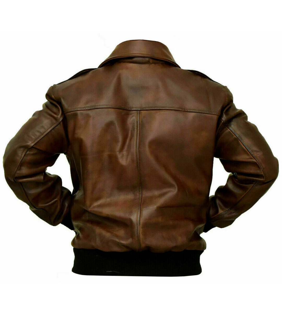 Leather Bomber Jacket