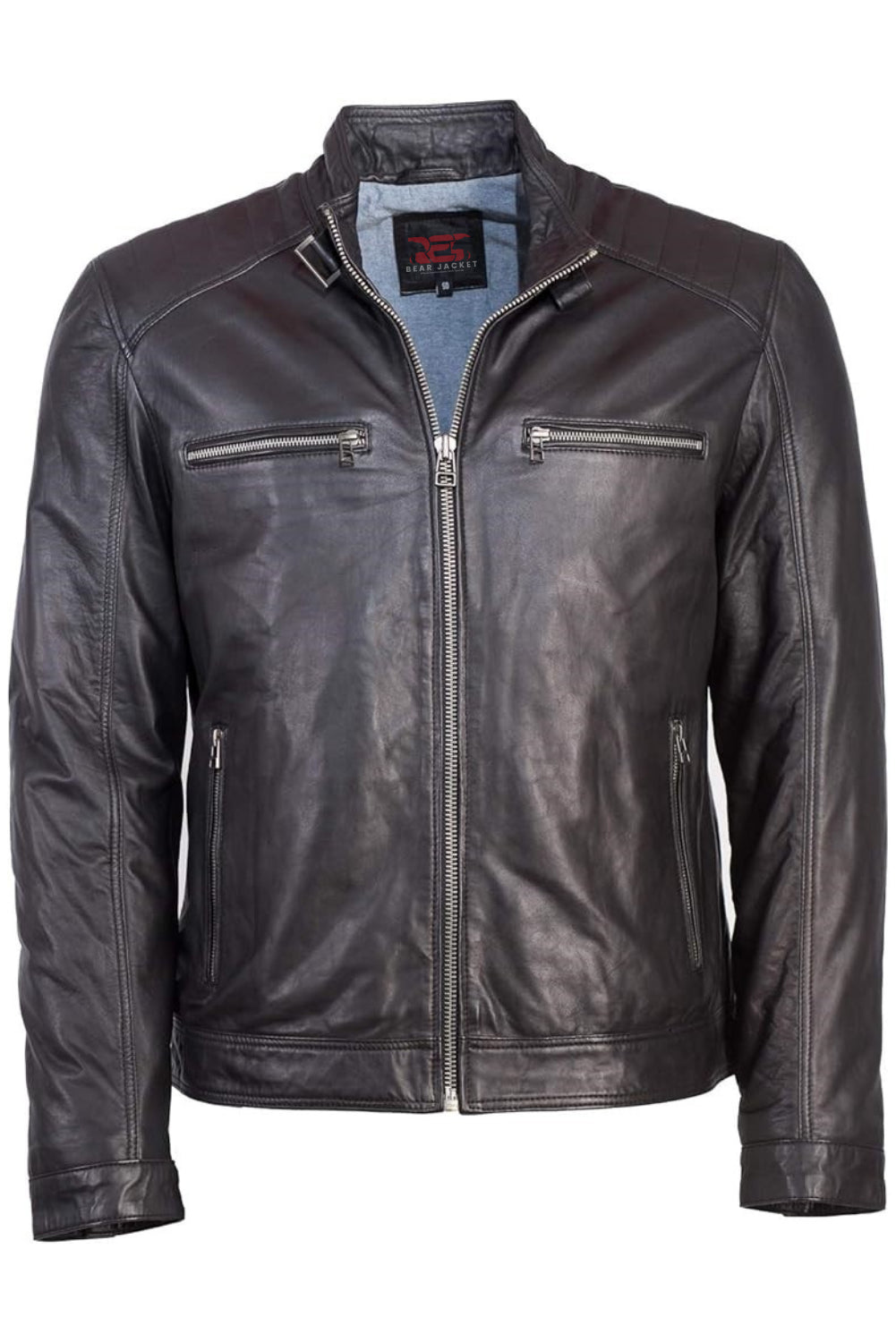 leather jacket black for men