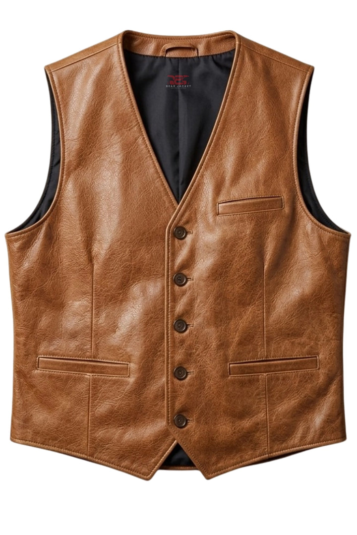 leather vest western