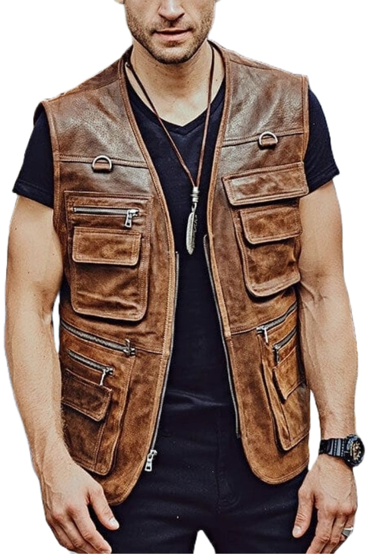 leather vests for men