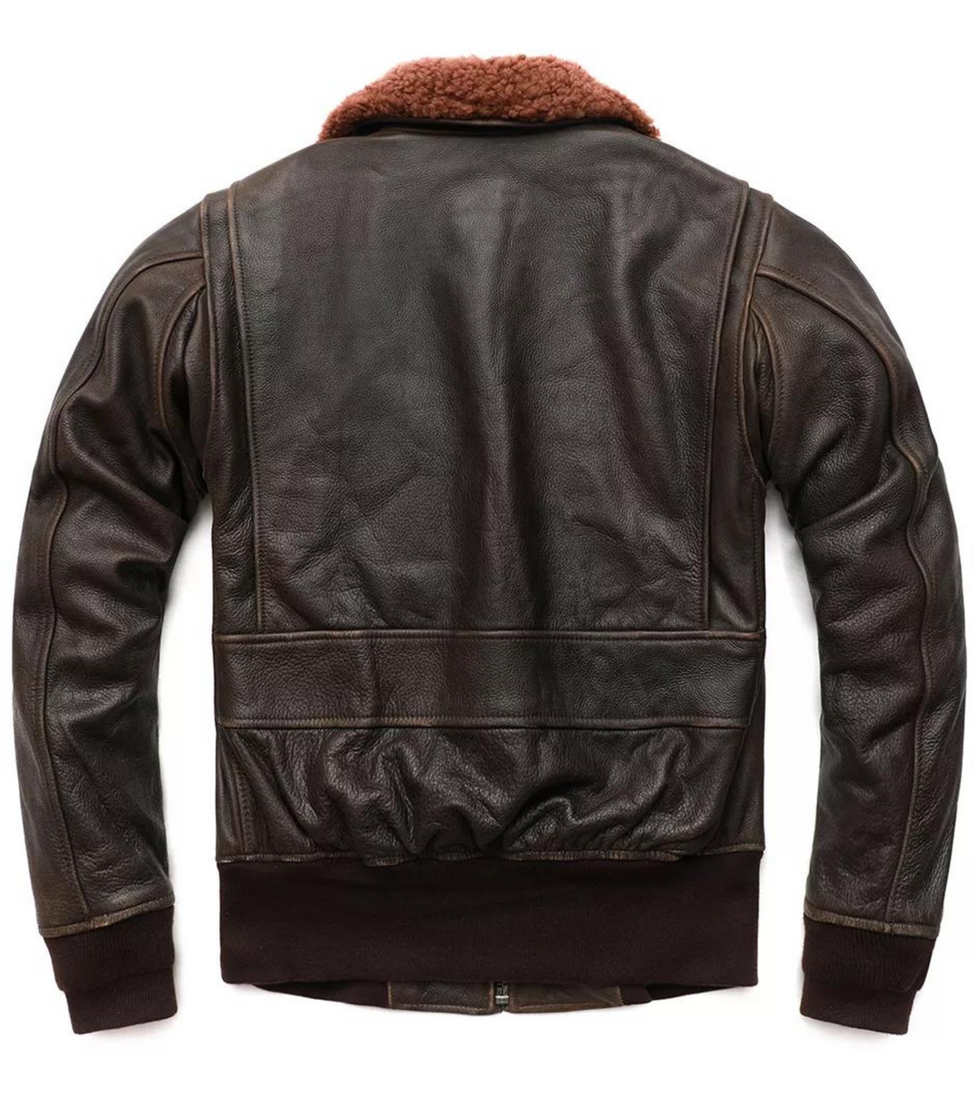 leather bomber jacket for men