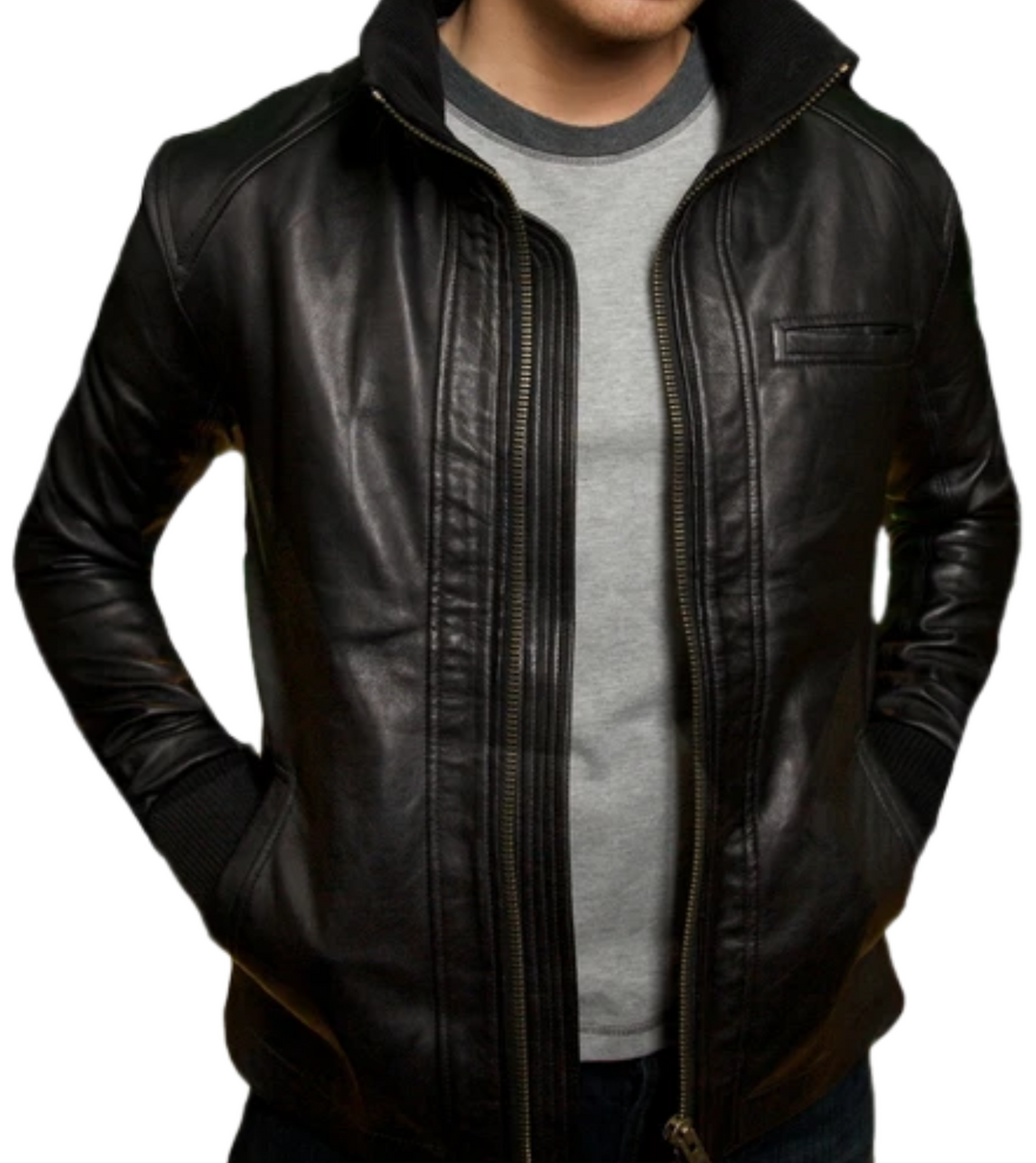 man leather jacket