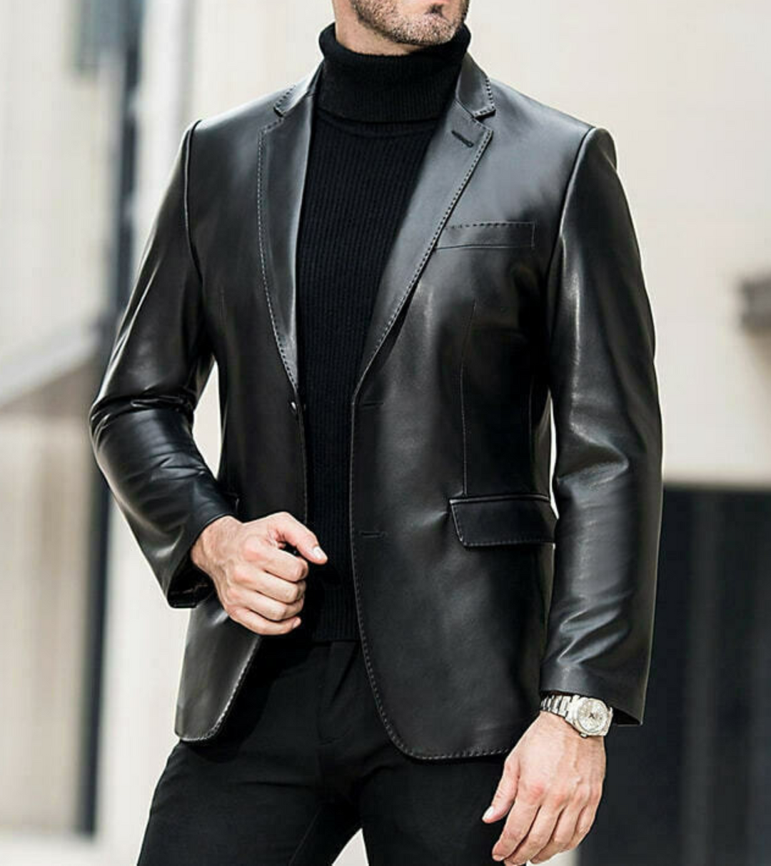 Classmith Black Leather Blazer XS Classmith Black Leather Blazer XS