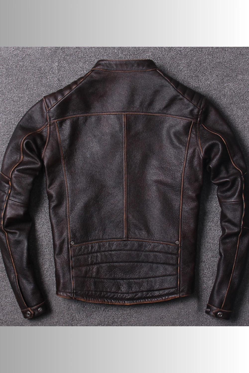 mens vintage brown leather jacket