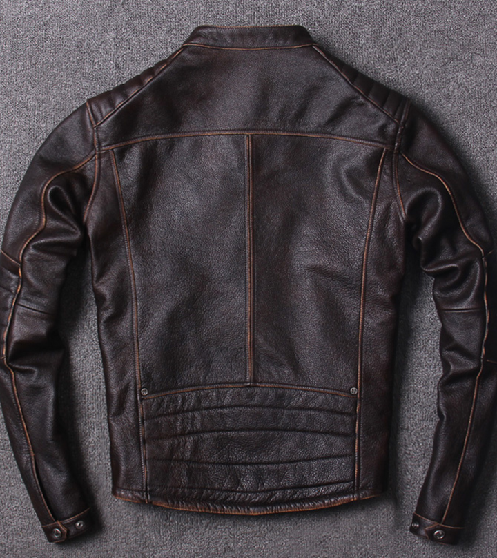 leather biker jacket