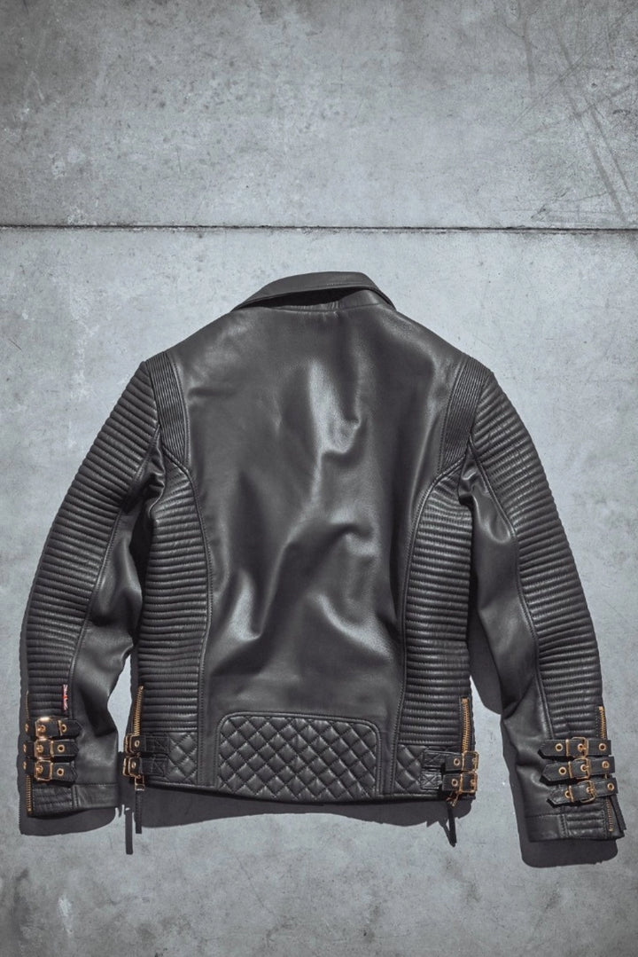 quilted leather jacket