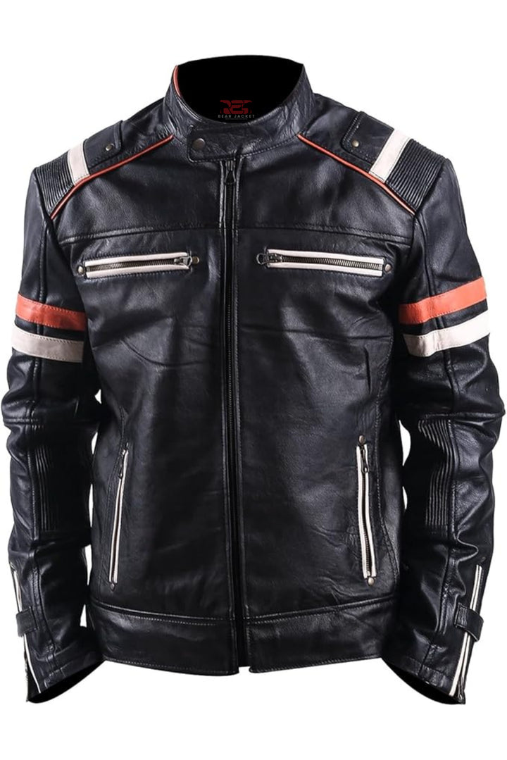quilted leather jacket mens