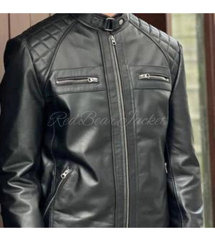 red leather jacket mens