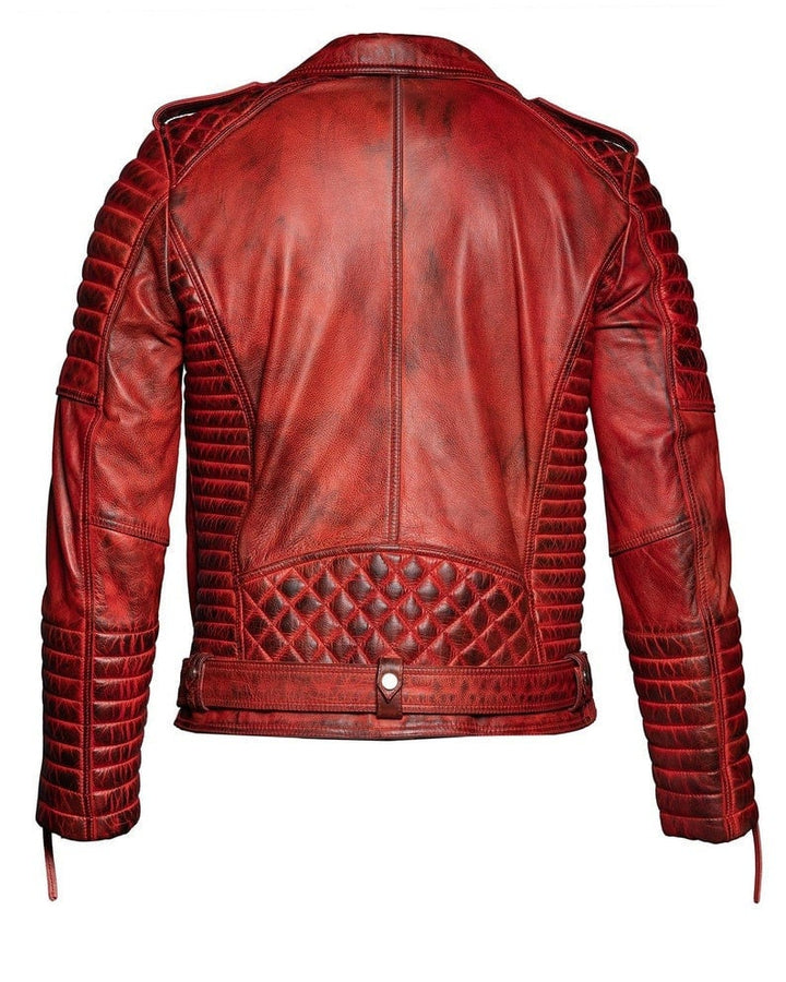 red leather jacket