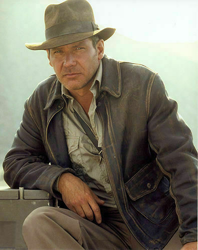 Men's Harrison Ford Indiana Jones Distressed Vintage Brown Real Sheepskin Handmade Leather Jacket