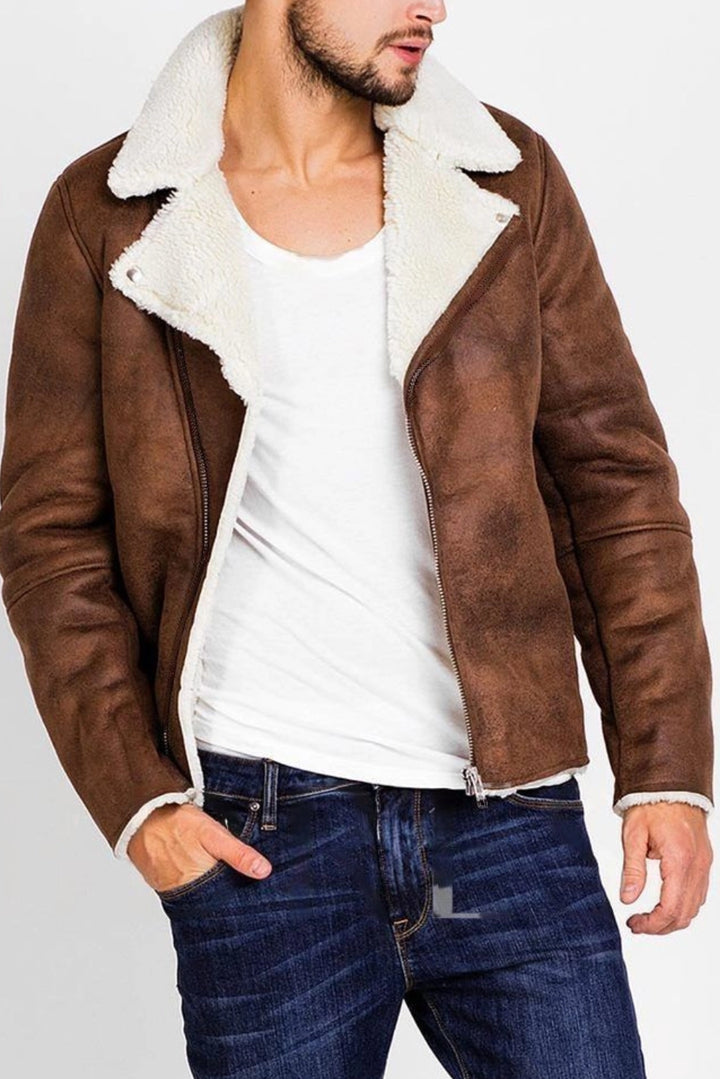 shearling leather jacket