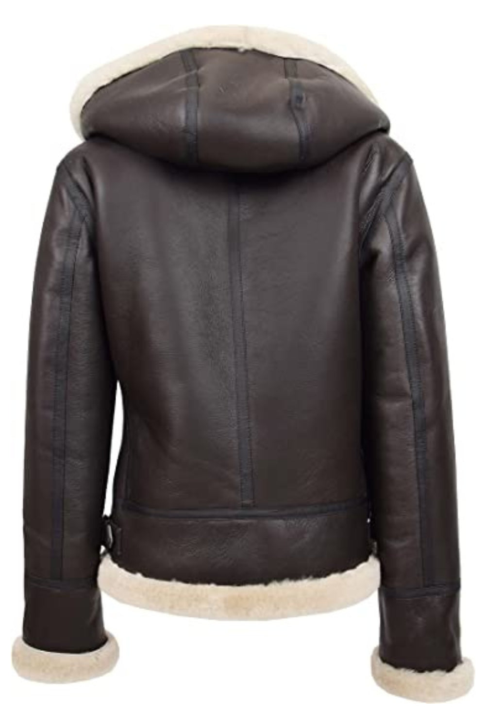 Hannah B3 RAF Brown Shearling Leather Bomber Jacket