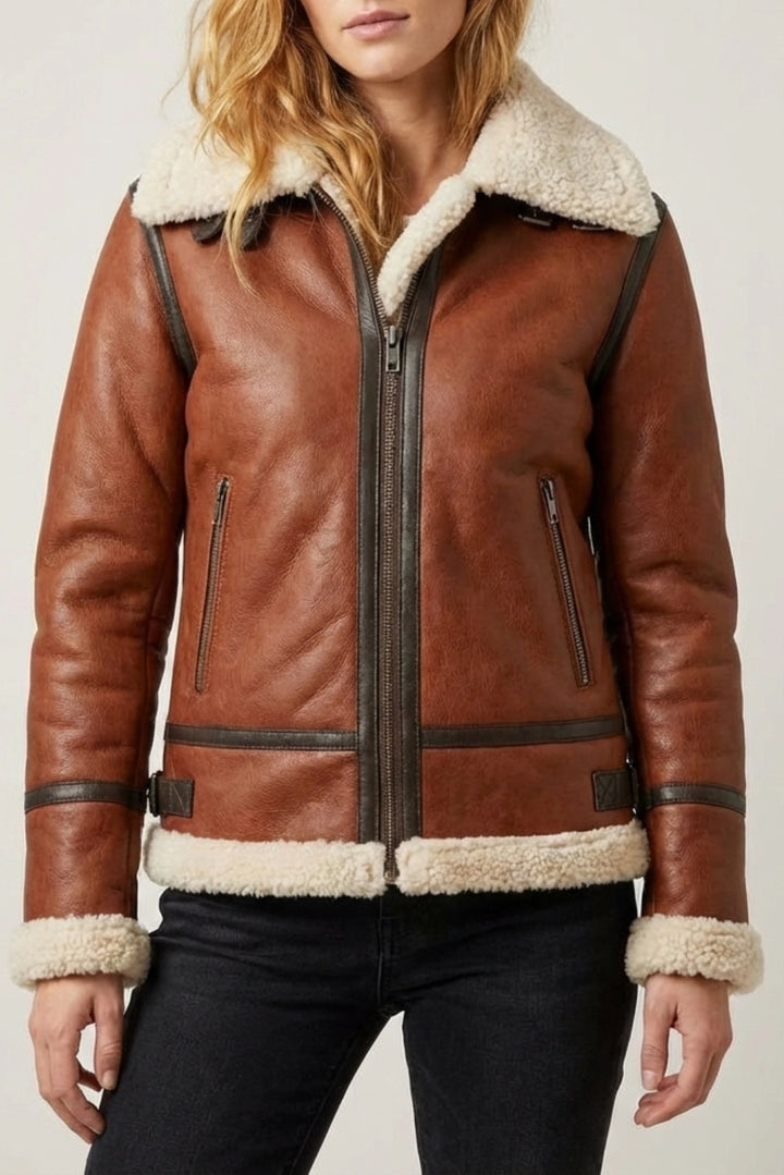 shearling jacket women