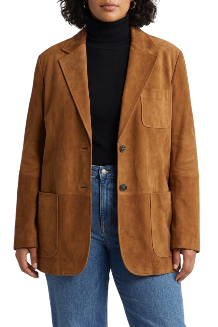 suede blazer