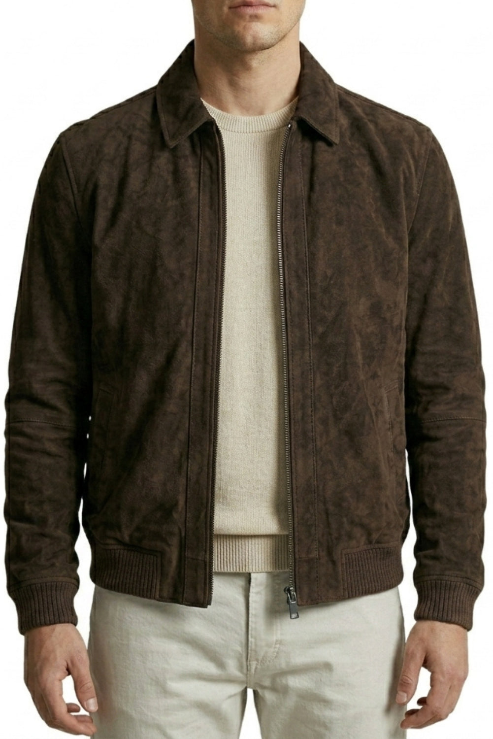 suede bomber jacket