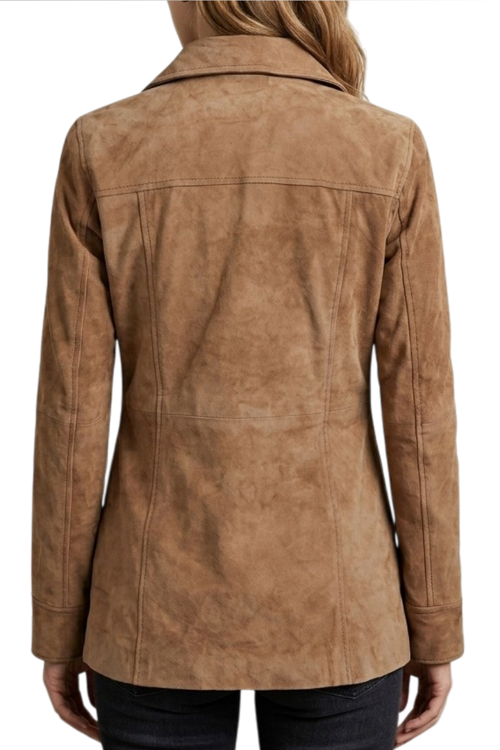 suede trench coat women