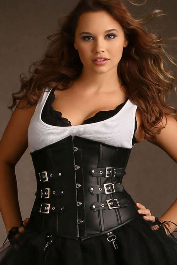 women's leather corset
