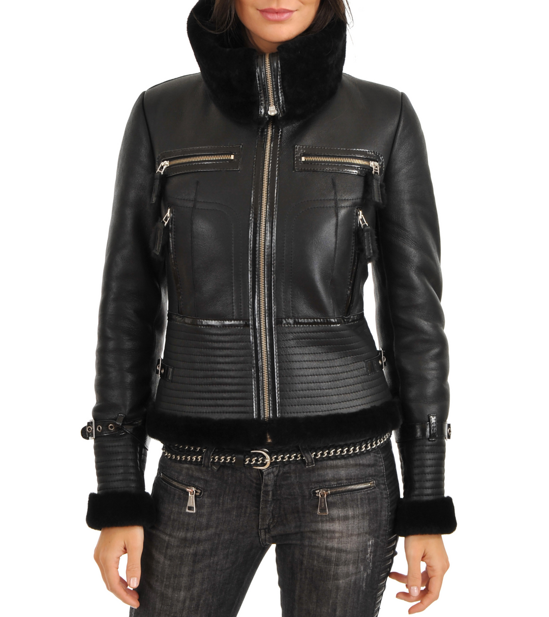 women shearling jacket